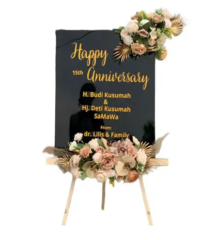 Papan Bunga Akrilik Bakom