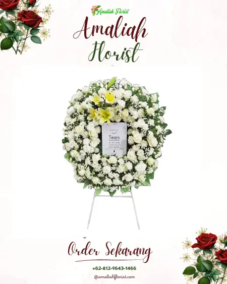 Krans Bunga Duka Bakom